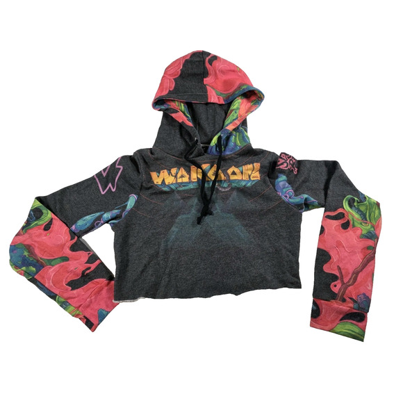 Scummy Bears x Wakaan Cropped Hoodie Women’s Small - Picture 1 of 5